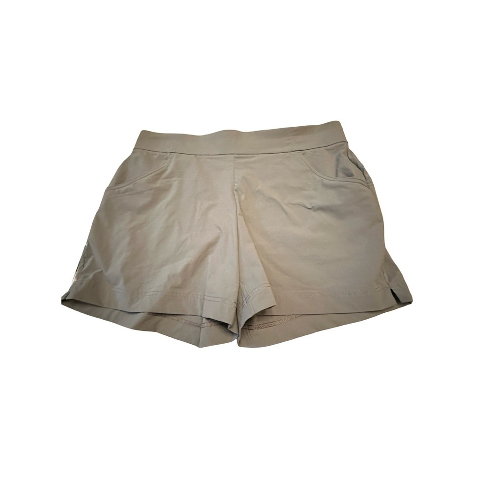 COLUMBIA Women Size XL Gray‎ Nylon Stretch Anytime Casual 5" Shorts